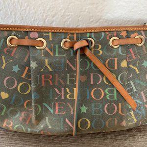 Black Signature Rainbow Zipper Shoulder Bag